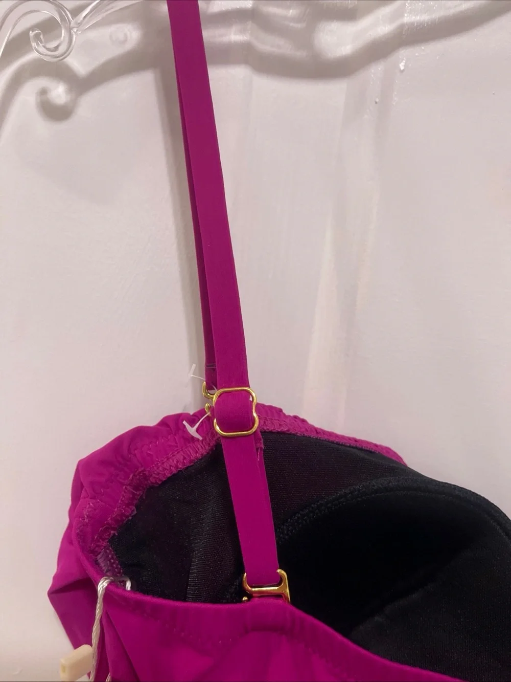 Gottex Ruffle One Piece Swimsuit Bright Pink Sz 6